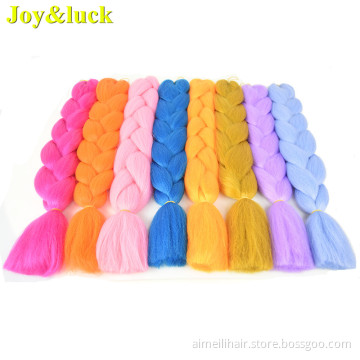Jumbo Braids Wholesale Price Ombre Colors Hair for Women 24inches Long Twist Braids Synthetic Braiding Hair Extentions